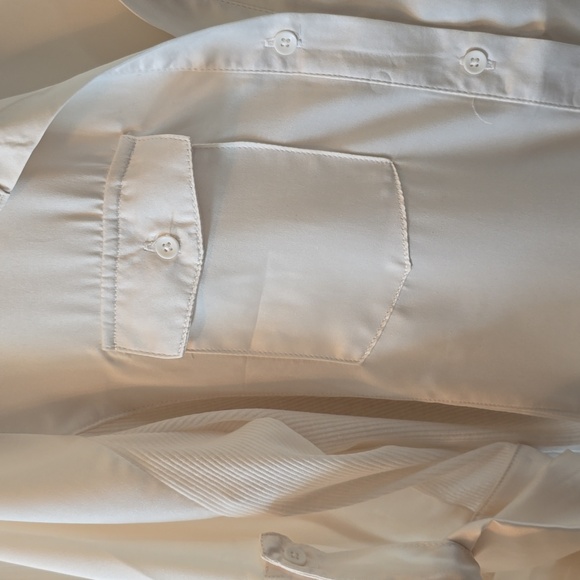 CISONO WOVENS BRAND WOMEN'S FRONT BUTTON IVORY BLOUSE SIZE LARGE - Picture 4 of 14